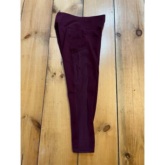 Fabletics women's powerhold athletic leggings. Purple. Size Small. Pocket. Mesh - Picture 4 of 7